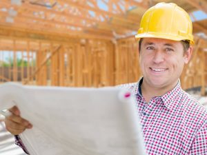 An image of a contractor at a job site.