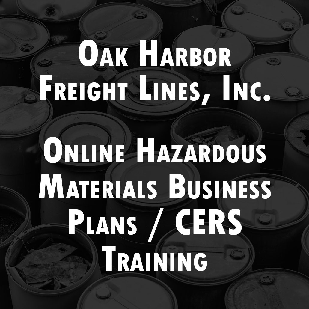 Protected: Oak Harbor – Online Hazardous Materials Business Plans / CERS