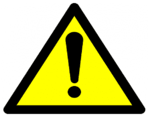 Proposition 65 Warning Label Yellow and Black