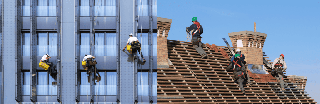 Window Washers and Roofers affected by OSHA walking-working and personal fall protection system regulations